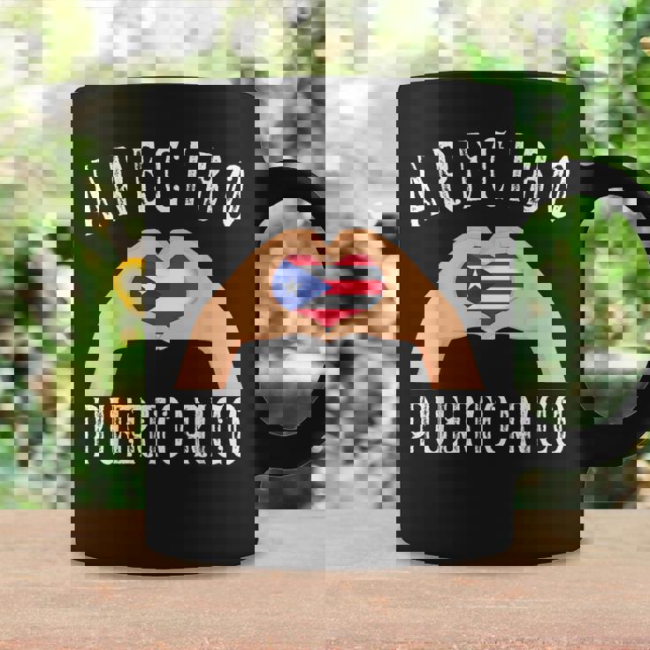 Puerto Rico Flag Heart Arecibo City コーヒーマグ ギフトのアイデア