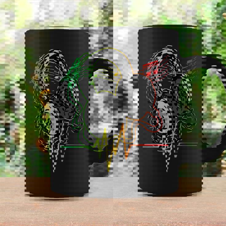 Rasta レゲエ ミュージックヘッドフォン ビンテージ コーヒーマグ ギフトのアイデア