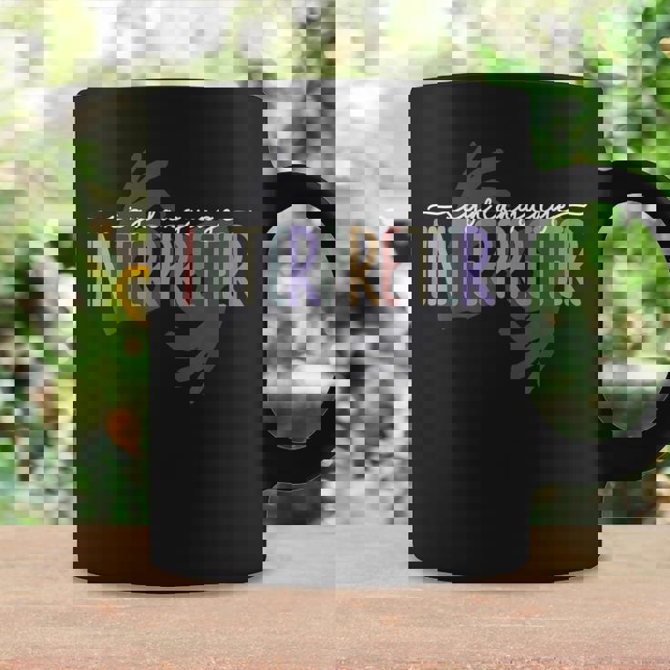 Retro Asl American Sign Language Interpreter Asl Teacher Coffee Mug Gifts ideas