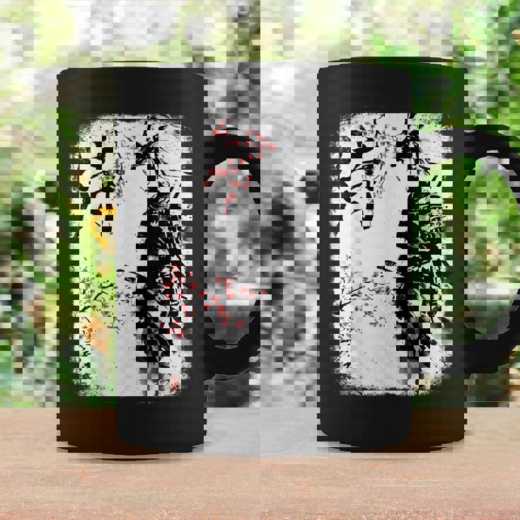 Samurai Giraffe Ninja Budo Japan Worrior Cherry Blosson コーヒーマグ ギフトのアイデア