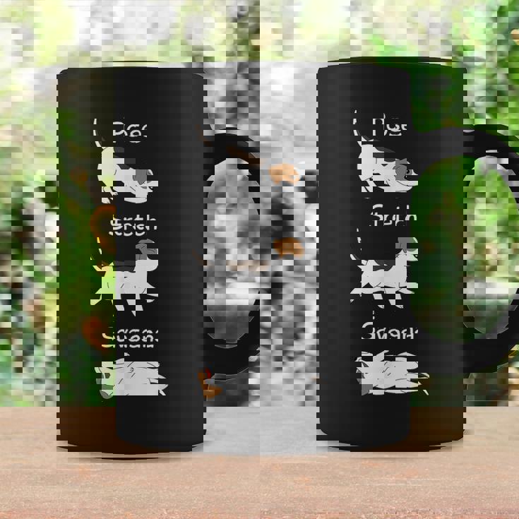 Savasana ジャックラッセルテリア 犬用ストレッチフロート コーヒーマグ ギフトのアイデア