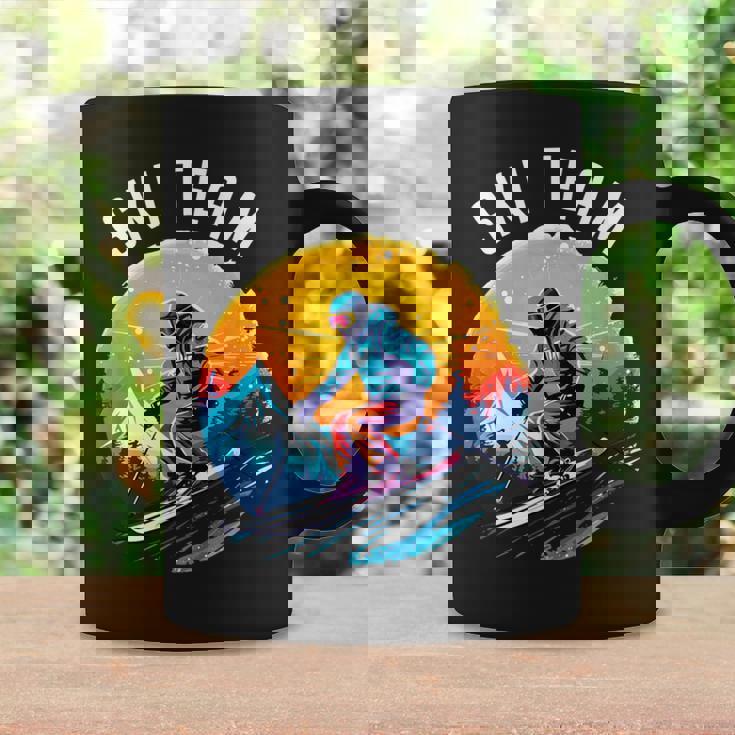 Ski Team スキーチーム スキーヤー スクール スキー旅行 スキーチーム クルー スキー コーヒーマグ ギフトのアイデア