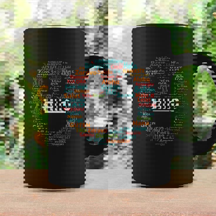 Start With Hello Different World Language Learning Teacher Coffee Mug Gifts ideas