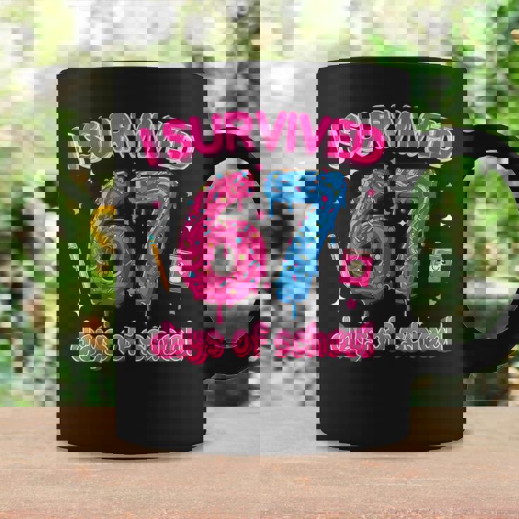 I Survived 67 Days Of School Six Seven 6 7 Teacher 67 Days Coffee Mug Gifts ideas