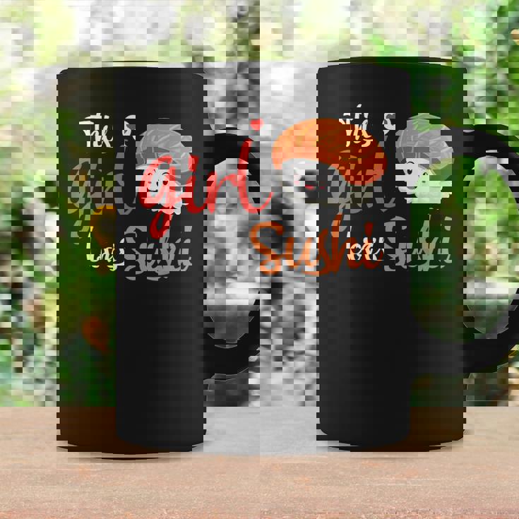 This Girl Lovesushi かわいい フェミニン 食べ物 引用アート コーヒーマグ ギフトのアイデア