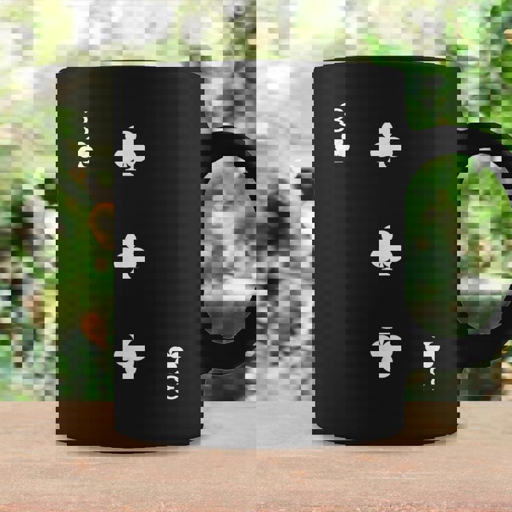 Three 3 Of Clubs トランプ ポーカーカード ブラックジャックカード コーヒーマグ ギフトのアイデア