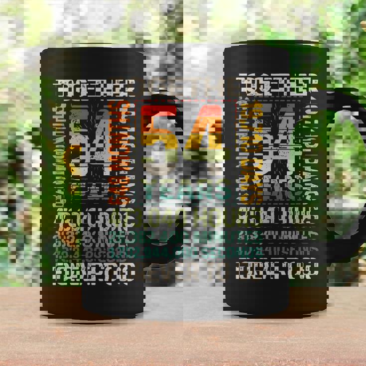 Together 54 Years Forever To Go 結婚54周年記念 コーヒーマグ ギフトのアイデア