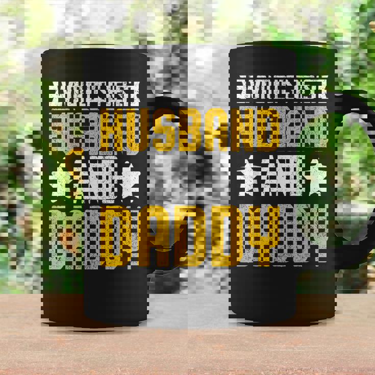 World's Best Husband And Daddy レトロ ヴィンテージ インスピレーション コーヒーマグ ギフトのアイデア