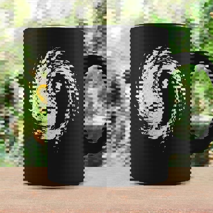 Ying Yang Flowtate 瞑想 水彩画 太極拳 メンズ レディース コーヒーマグ ギフトのアイデア