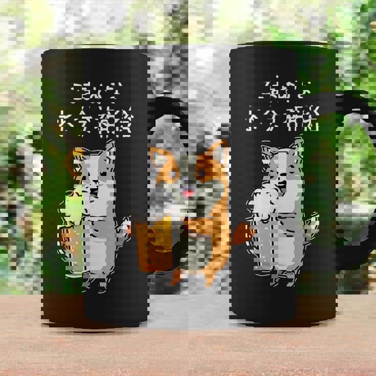 【こまめな水分補給】コーギー犬 ビール 酒熱中症対策 お酒 ビール 夏 暑さ おもしろ 面白い コーヒーマグ ギフトのアイデア