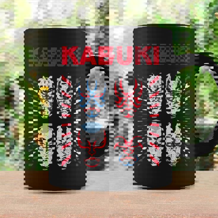 【歌舞キッス！架空の 歌舞伎メイク ロック バンド】グラムロック ヘビメタ ツアー 音楽 面白 おもしろ ネタ 衣装 コーヒーマグ ギフトのアイデア