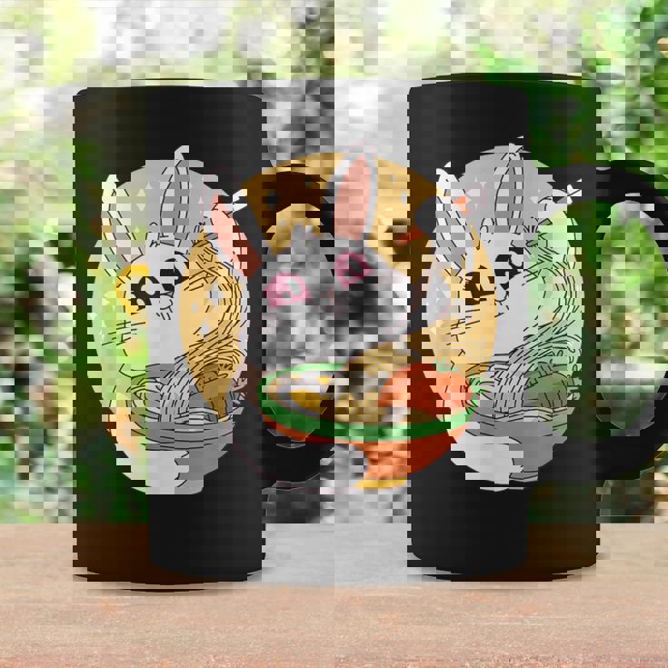 かわいい ウサギ 食べる ラーメン 漫画 カワイイ 食べ物 好き コーヒーマグ ギフトのアイデア