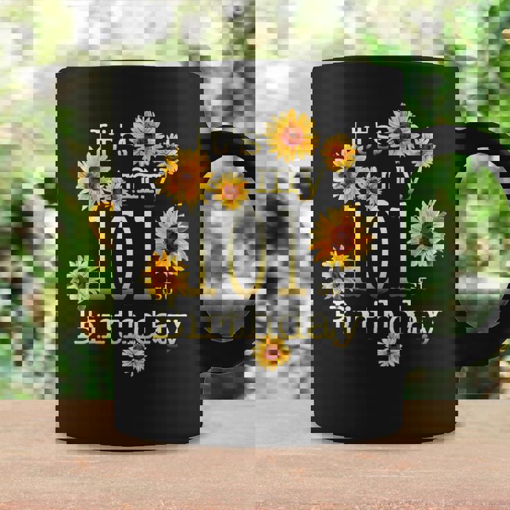 かわいいひまわり その私の101歳の誕生日 101歳の誕生日 コーヒーマグ ギフトのアイデア