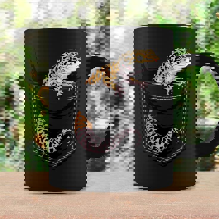 かわいいヒョウゲッコ トカゲ爬虫類 ヒョウ ヤモリのお父さん用 長袖tシャツ コーヒーマグ ギフトのアイデア