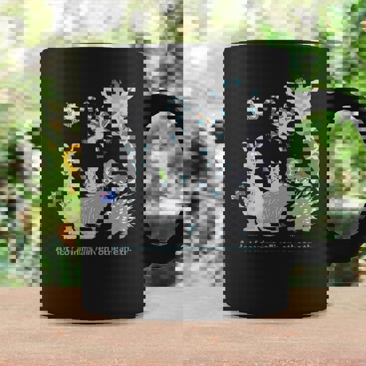 みんなの地球 アニマル キリン カンガルー カピバラ クアッカワラビー ワオキツネザル ハリネズミ メンズ レディース コーヒーマグ ギフトのアイデア