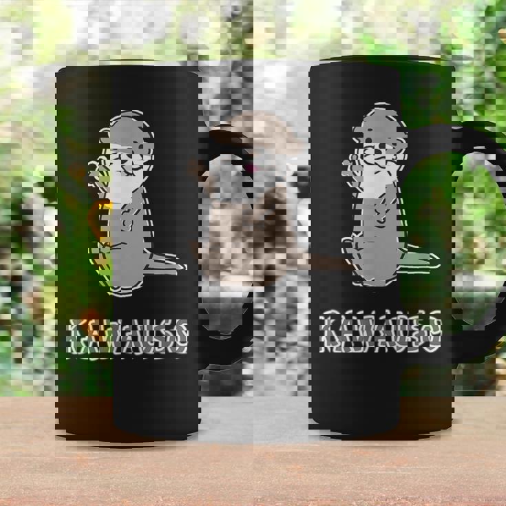 ゆるカワウソさん まるくん『はろー』 コツメカワウソ かわいい キャラクター イラスト コーヒーマグ ギフトのアイデア