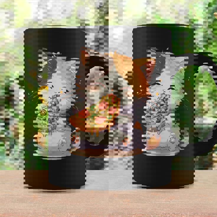 わがまま猫 ピザねこ ラーメン好き かわいい おもしろ マンガ コーヒーマグ ギフトのアイデア