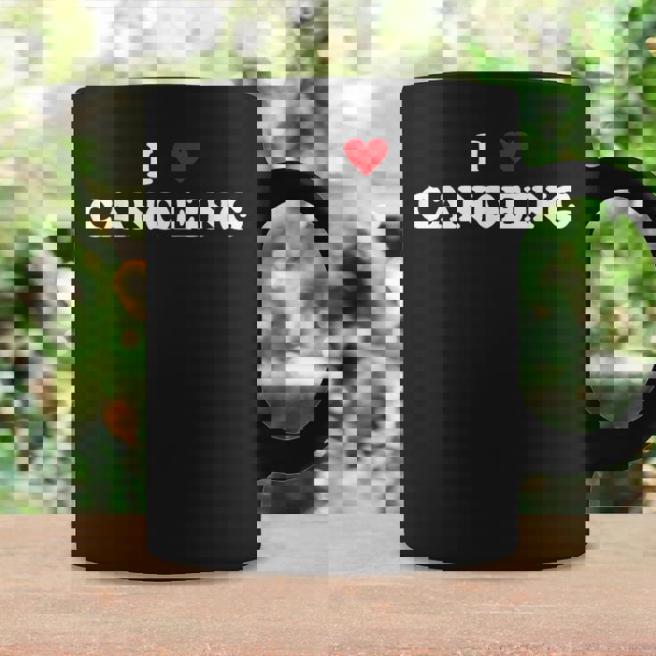 アイ・ハート・カヌー-アイ・ラブ・カヌー コーヒーマグ ギフトのアイデア