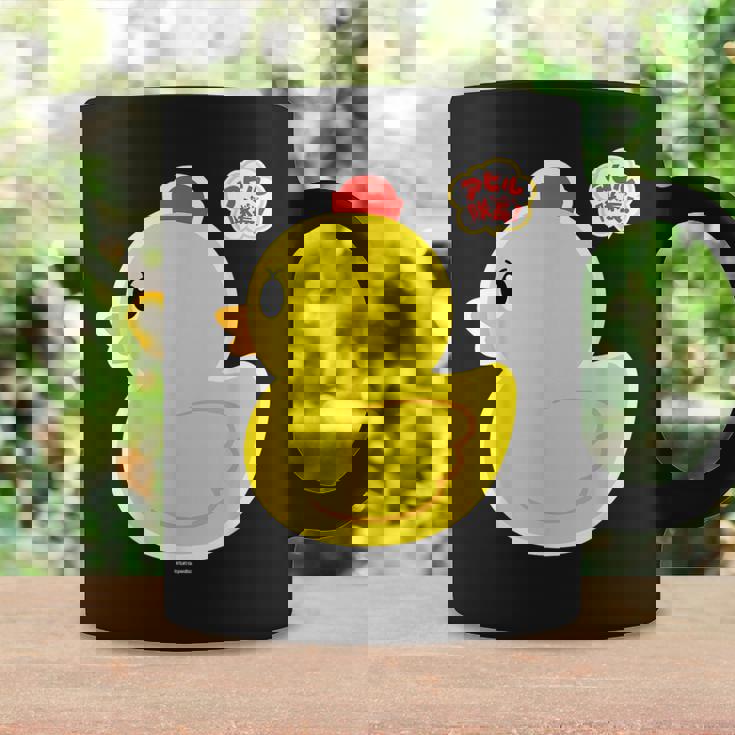 アヒル隊長ビッグプリント（横向き） コーヒーマグ ギフトのアイデア