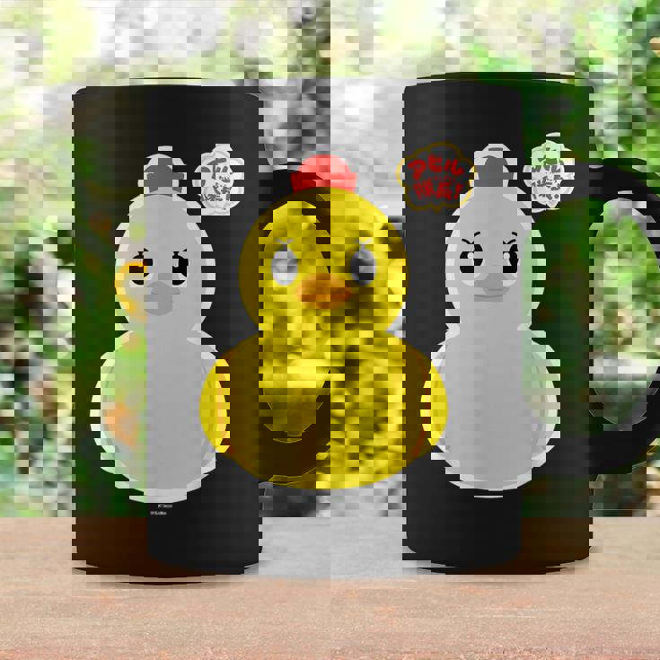 アヒル隊長ビッグプリント（正面） コーヒーマグ ギフトのアイデア