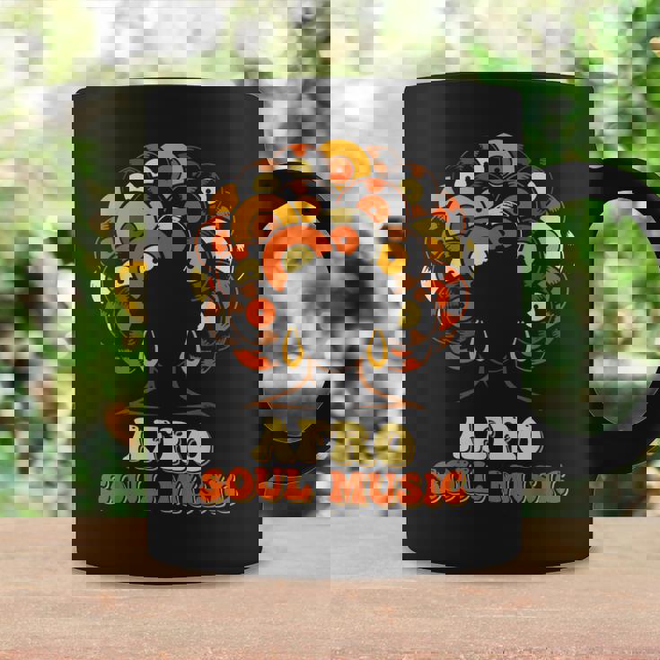 アフロソウルミュージック ビニール レトロ 70年代 80年代 ファンク ディスコダンス コーヒーマグ ギフトのアイデア