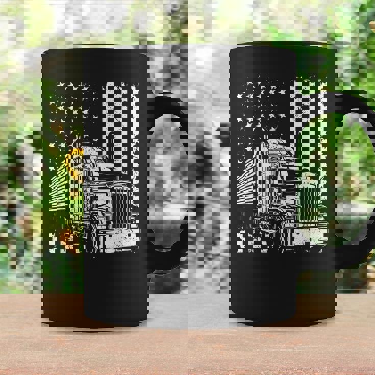 アメリカントラック フラッグusaアメリカトラッカー コーヒーマグ ギフトのアイデア