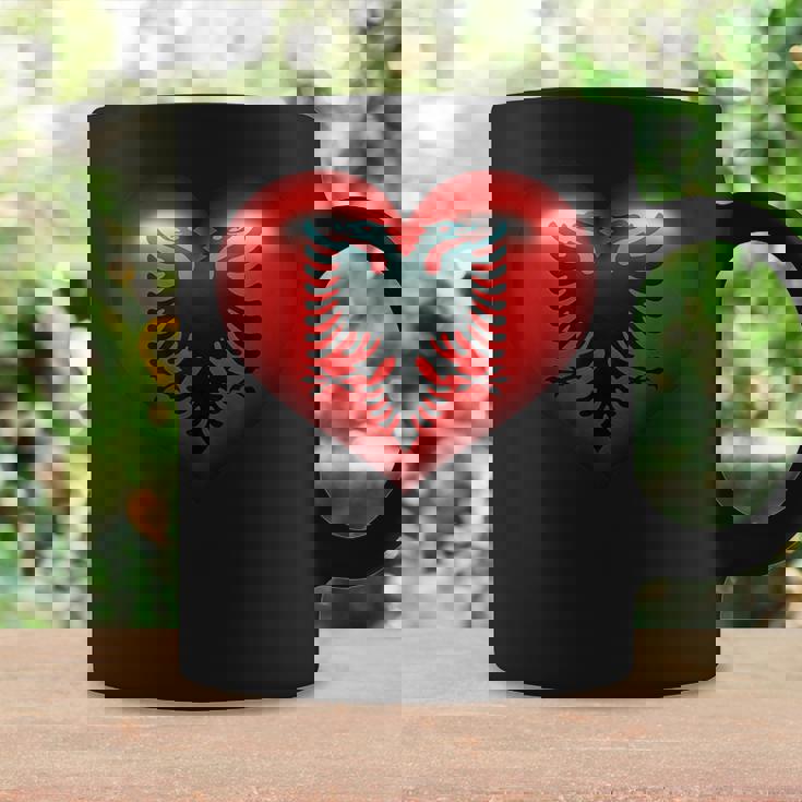 アルバニア国旗 イーグル ダブル レッド アルバニア シュキペ コソボ コーヒーマグ ギフトのアイデア