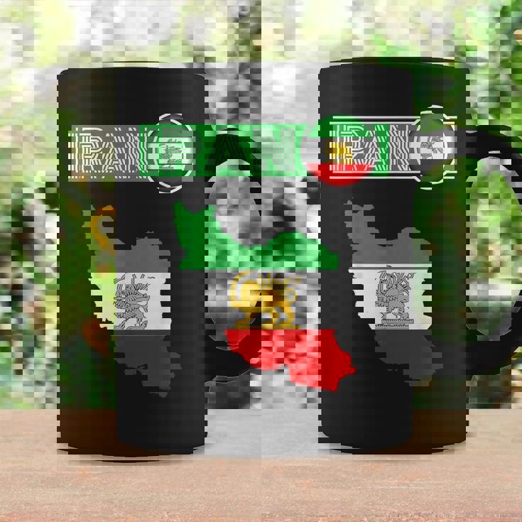 イランライオン太陽旗、イラン地図、イラン、イランの旗、イランの旗。 コーヒーマグ ギフトのアイデア