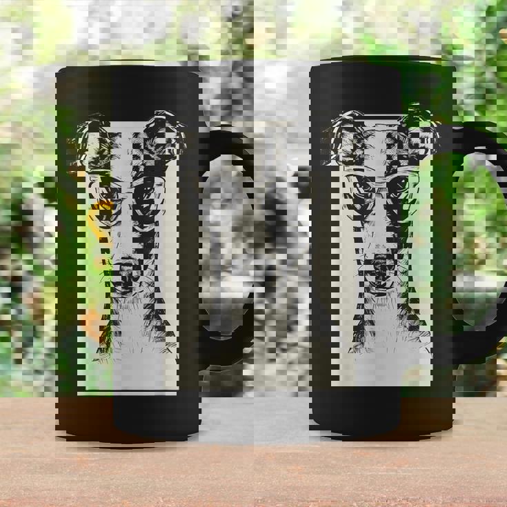 ウィペット イラスト 犬 面白い アート スケッチ コーヒーマグ ギフトのアイデア