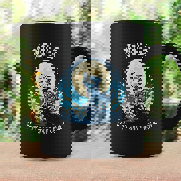 オオカミは私の精神 野生動物ファンのためのアニマル服 コーヒーマグ ギフトのアイデア