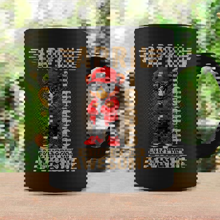 オンバック 4月60日 誕生日 男性 女性 1966年 テディベア コーヒーマグ ギフトのアイデア