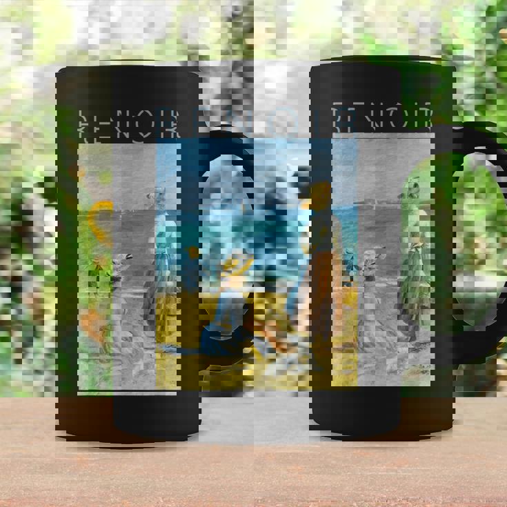 オーギュスト・ルノワール ビーチのフィギュア コーヒーマグ ギフトのアイデア