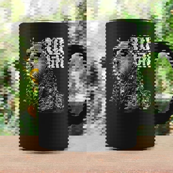 オートバイ げっ歯類 ロック メンズ カピバラ コーヒーマグ ギフトのアイデア