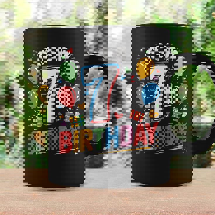 キッズ 7歳の誕生日シャツ男の子キッズ幼児7歳の誕生日男の子 コーヒーマグ ギフトのアイデア