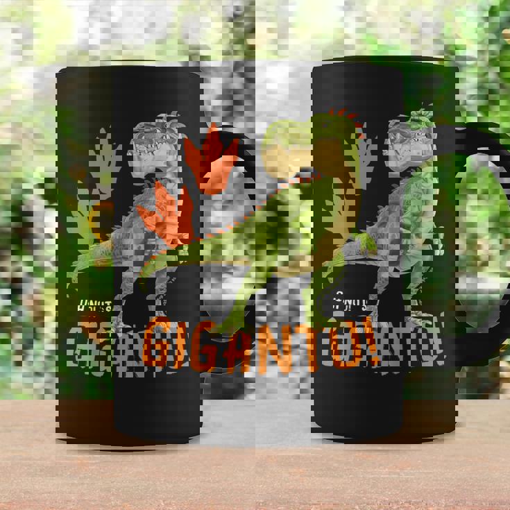 ギガントサウルス、最大の恐竜-カラフルで楽しいデザイン コーヒーマグ ギフトのアイデア