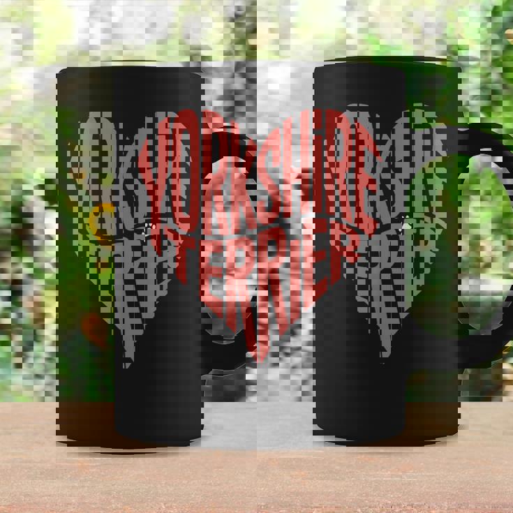 クリエイティブ・ヨークシャー・テリア ラブ・ヨークシャー・テリア・ハート コーヒーマグ ギフトのアイデア