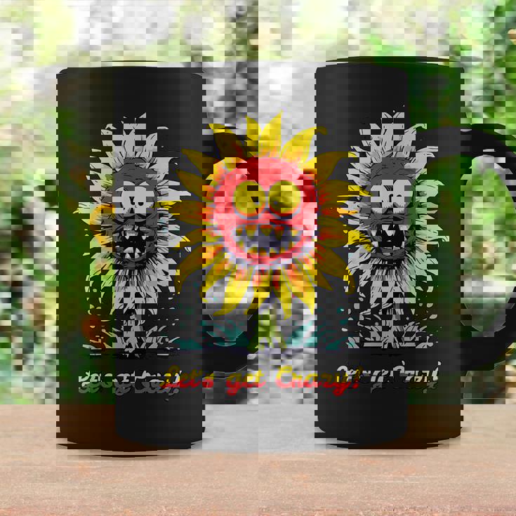 クレイジー クレイジー 面白い ひまわり コーヒーマグ ギフトのアイデア