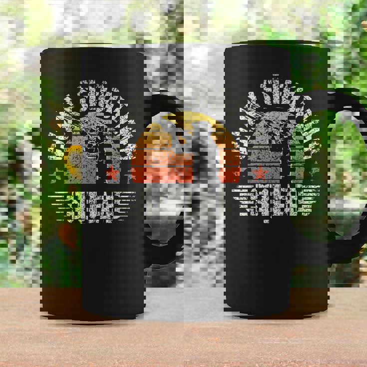 クレー射撃チーム トラップ ピジョン ショットガン からのプル クレー射撃 コーヒーマグ ギフトのアイデア