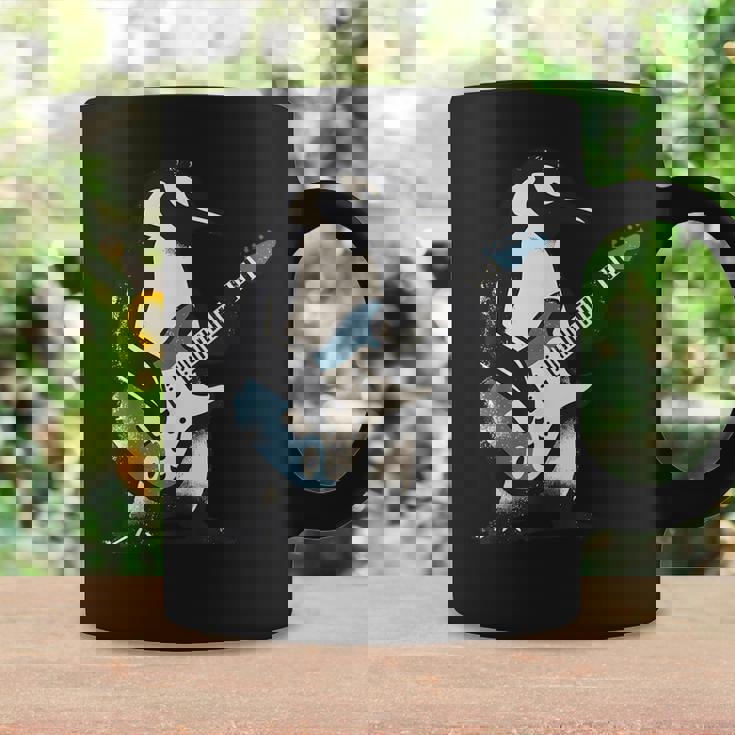 クールなペンギン ギターを弾く 音楽愛好家 ペンギン ギター 面白い コーヒーマグ ギフトのアイデア