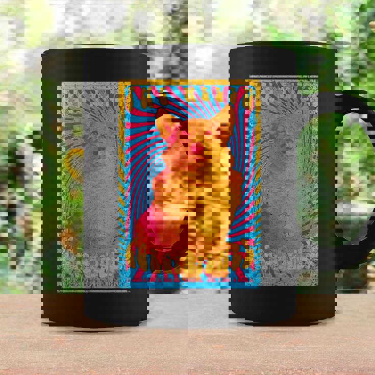 コーギードッグファニーサイケデリック1960年代ウェルシュコーギーペンブローク コーヒーマグ ギフトのアイデア