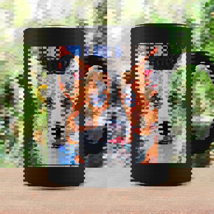 コーギー・ポートレート キュビズム・アート コーヒーマグ ギフトのアイデア