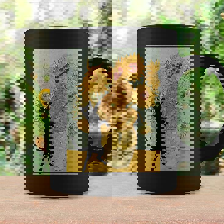 ゴッホ ひまわり 面白い 猫 アート 絵画 コーヒーマグ ギフトのアイデア