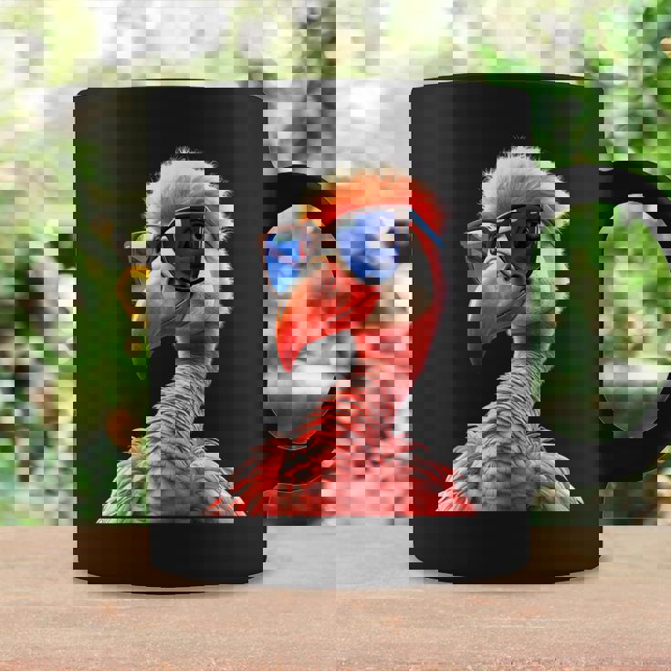 サングラスをかけたフラミンゴ フラミンゴが大好き かわいいフラミンゴ コーヒーマグ ギフトのアイデア