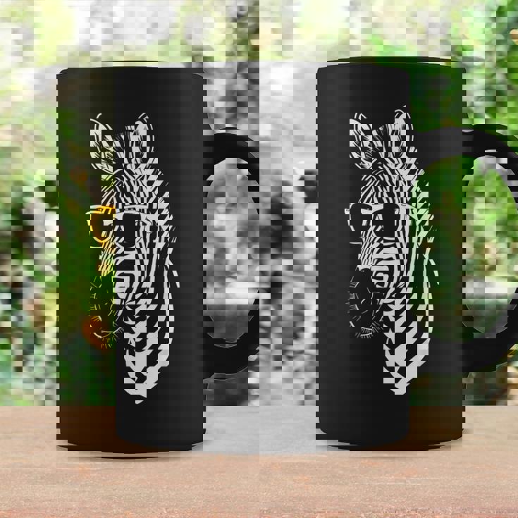 サングラス付きゼブラ おもしろゼブラ コーヒーマグ ギフトのアイデア
