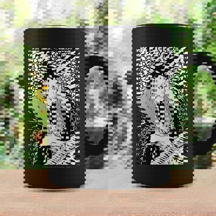 シンセサイザー テクノ 音楽 面白い サムライ シンセサイザー 長袖tシャツ コーヒーマグ ギフトのアイデア