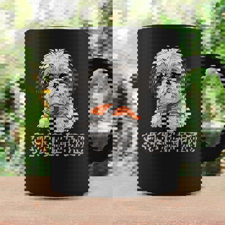 シーズー寿司 すしーず 犬 おもしろい しーず 寿司好き犬 コーヒーマグ ギフトのアイデア