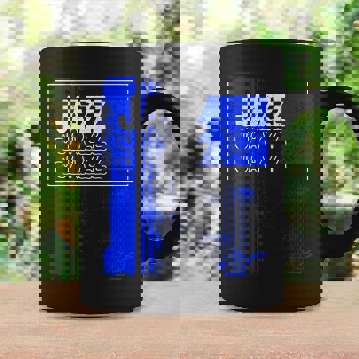 ジャズミュージシャンブルーシート ミュージックブルーノート コーヒーマグ ギフトのアイデア