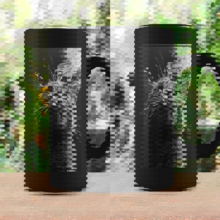 スモーキング 猫 ミーム 大人 ユーモア ノベルティ グラフィック コーヒーマグ ギフトのアイデア