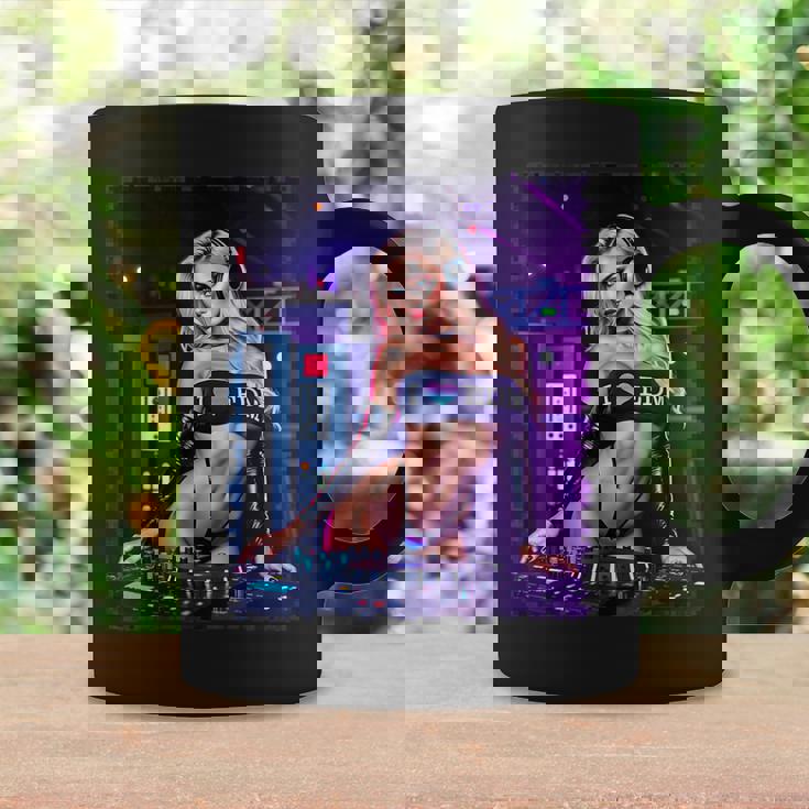 セクシーガールedmシャツメンズ–セクシーブロンドdjレイブ コーヒーマグ ギフトのアイデア