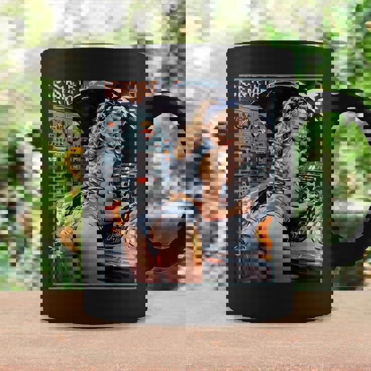 セクシーガールグラフィックtシャツ セクシーなブロンドメカニックピンナップガール コーヒーマグ ギフトのアイデア